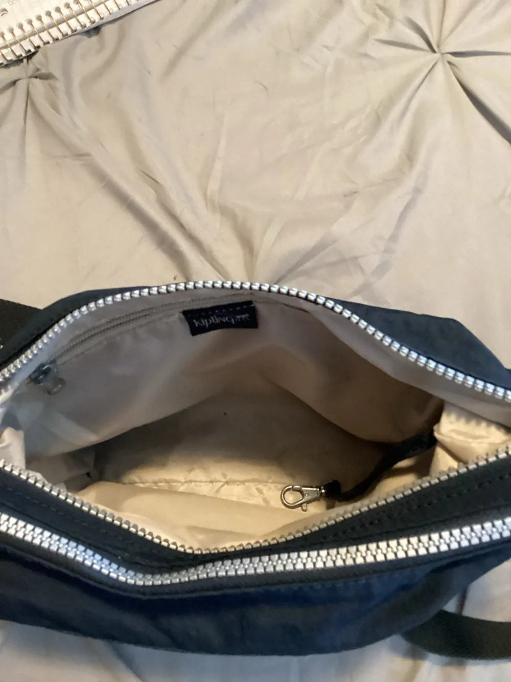 Kipling navy Alvar nylon crossbody purse